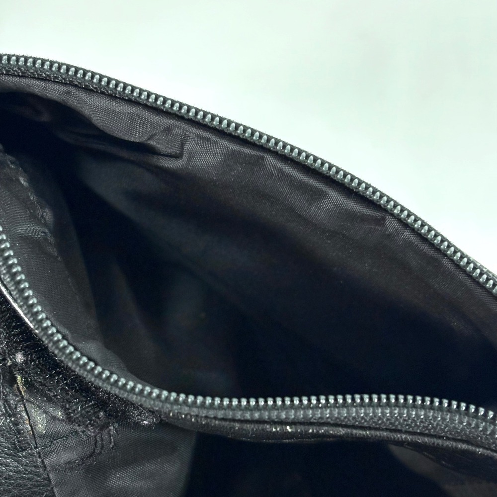 Hobo International Backpack Black Leather Vintage Zip Pocket Mini Bag 90's - Picture 7 of 11
